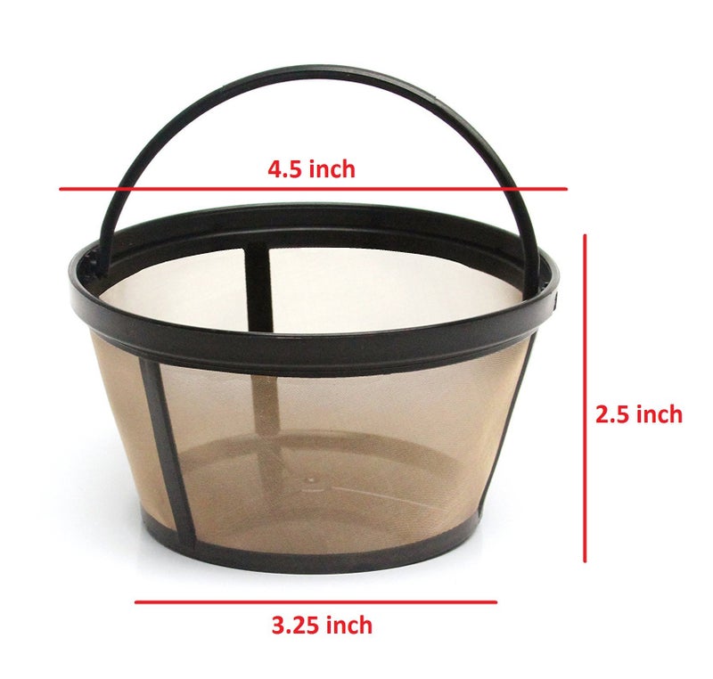 GoldTone Brand Reusable 8-12 Cup Basket Coffee Filter fits Mr. Coffee Makers and Brewers. BPA Free - (2 PACK) - Image 3